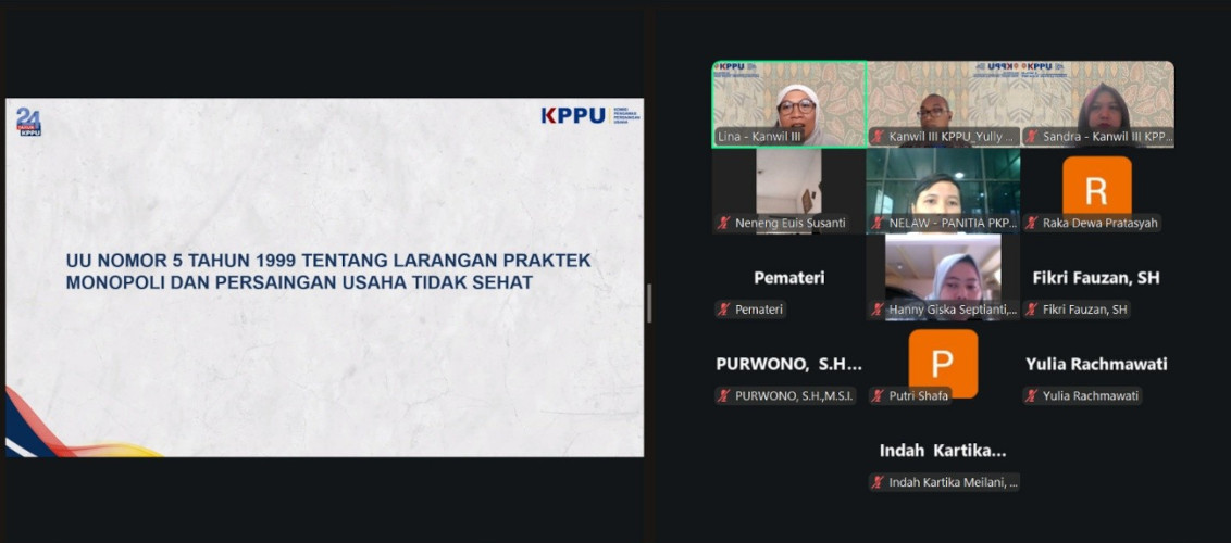 Kepala Kanwil III KPPU Beri Materi Hukum Persaingan Usaha pada PKPA Angkatan III UNU Cirebon